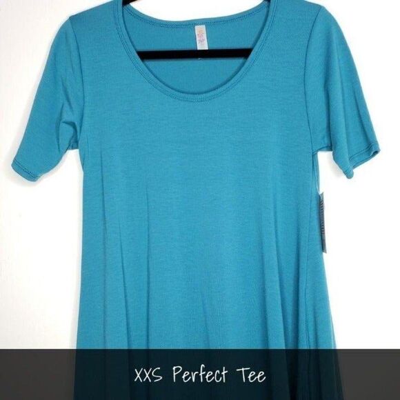 LuLaRoe Perfect T XXS Solid Blue NEW - Picture 1 of 1
